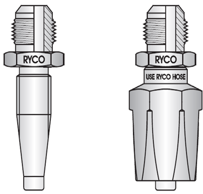 6030-JIC Thread, 37° Flare, Male with Shells